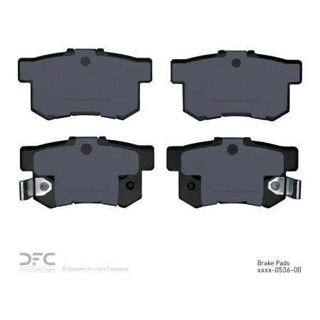 Dynamic Friction Co DFC 3000 Semi-Metallic Brake Pads - Dynamic Friction Company 1311-0536-00 1311-0536-00